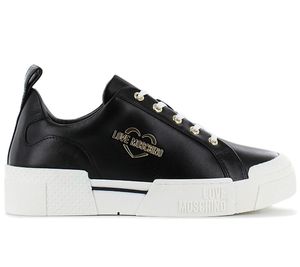 LOVE MOSCHINO Sneakers Damen Leder Schwarz BF675 - Größe: 40