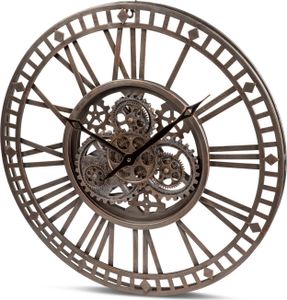 formano Wanduhr mit sichtbar beweglichen Zahnrädern  60 cm
