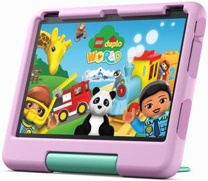Dětský tablet Amazon Fire HD 10 2023, 25,6 cm (10,1") displej s rozlišením Full HD (1080p), 32 GB paměti, pouzdro vhodné pro děti, růžová barva