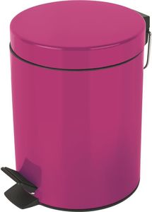 Spirella Kosmetikeimer "Sydney Pink" Mülleimer Treteimer Abfalleimer - 3 Liter – mit herausnehmbaren Inneneimer