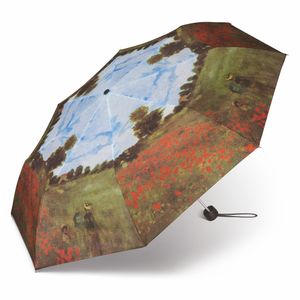 Regenschirm Motiv Claude Monet Mohnfeld bei Argenteuil Taschenschirm happy rain