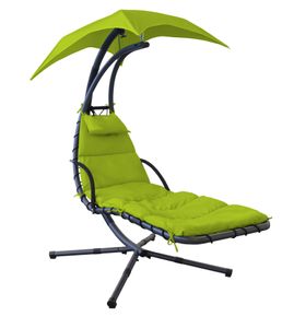 Leco Schwingliege grün - Maße: 180 cm x 103 cm x 200 cm; 36000107 Leco Schwingliege grün - Maße: 180 cm x 103 cm x 200 cm; 36000107