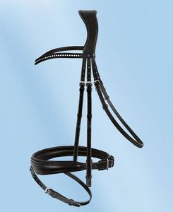 Passier snaffle PASSIERBLU Spirit snaffle uzda čierna/nerezová oceľ warmblood