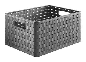 Kosz do przechowywania "Country" 18 l antracyt 36,8 x 27,8 x 19,1 cm