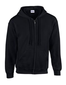 Heavy Blend Full Zip Hooded Sweatshirt - Farbe: Black - Größe: M