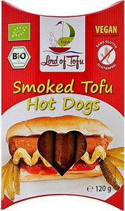 Lord of Tofu Smoked Tofu Hot Dogs Tofu-Räucherlinge -- 120g