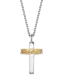 Engelsrufer Halskette Silber ERN-CROSSWING-BIG Kreuz mit Flügel