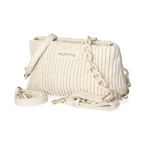 Valentino Damen Handtasche/ Schultertasche/ Umhängetasche CLAPHAM Weiß Kunstleder-