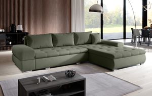 FURNIX Arzo Sofa L-Form Eckcouch Schlafsofa Couch mit Schlaffunktion modern OR37