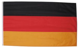 MFH Fahne 90 x 150 cm mit Verstärkungsband - Deutschlandfahne - schwarz/rot/gold