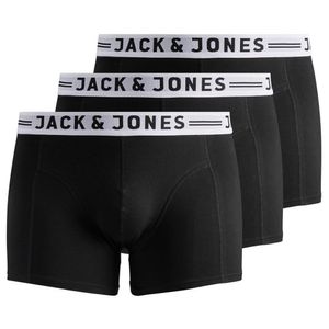 Jack & Jones Ense Detail Black & Black 3 Pack Black XXXL