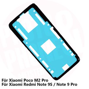 Xiaomi Redmi Note 9s / 9Pro Poco M2 Pro Akkudeckel Klebefolie Kleber Backcover Batterie Rahmen Neu