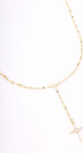 Lovisa - Vergoldete Marquise Cubic Zirkonia Kreuz Y-Halskette