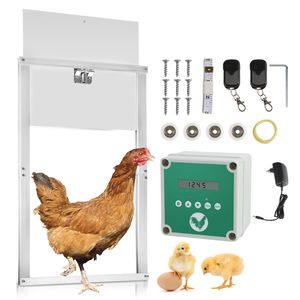 Jopassy Automatische Hühnerklappe Hühnertür, 30*30cm Türöffner Hühnerstall mit Timer & Infrarotsensor Design
