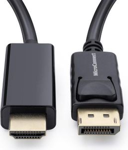Microconnect MC-DP-HDMI-1000 Adapter de Kabel de Video 10 m DisplayPort Schwarz