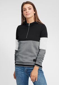 OXMO OXOmara Damen Kapuzenpullover Hoodie Pullover mit hochabschließender Kapuze