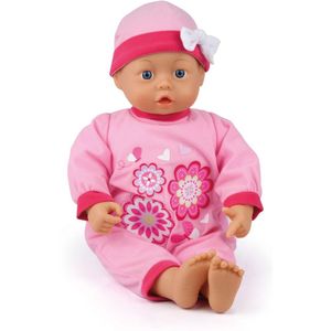 Bayer Design 93863AB - Funktionspuppe First Words Baby mit 24 Lauten, 38 cm, rosa