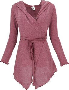 Pixi Wickel-Strickjacke - Altrosa, Damen, Pink, Elasthan,Baumwolle, Jacken, Mäntel & Ponchos