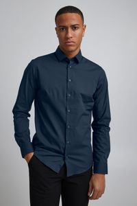 CASUAL FRIDAY CFPalle Slim Fit Shirt Herren Business Hemd Herrenhemd unifarben mit Kentkragen