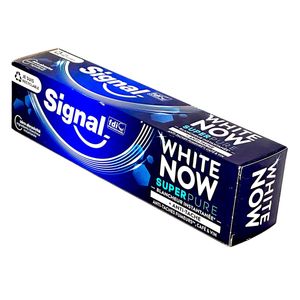 Signal White Now Super Pure Zahnpasta  - hellt ihre Zähne auf und bekämpft lästige Flecken