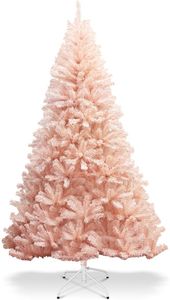 Weihnachtsbaum Pink, Künstlicher Tannenbaum aus PVC, Christbaum Rosa für Zuhause Geschäfte, Festtagsdekoration mit Metallständer (210cm)