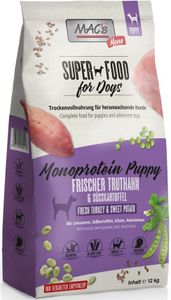 MAC's Puppy Hundefutter Welpen Monoprotein Truthahn Superfood 12kg getreidefrei