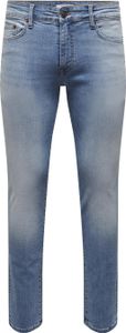 ONLY & SONS Jeans Slim Fit Stretch-Denim Helle Waschung Größe: 32W / 32L