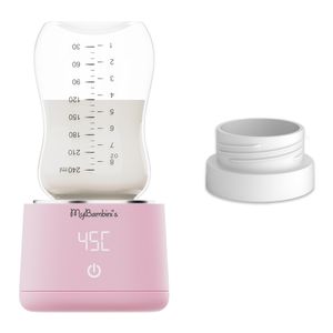 MyBambini's Flaschenwärmer Pro™ - Tragbarer Babyflaschenwärmer für unterwegs - Kompatibel mit Dr. Brown's (weiter Hals), Suavinex & J Bimbi