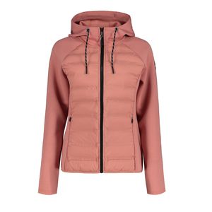 Icepeak Ashburn Midlayer Jacke für Damen mit Kapuze, Farbe:Rosa, Größe:XXL