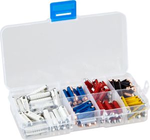 baytronic 100x Abschmelzsicherungen 5A, 8A, 16A, 25A, 40A inkl. Plastikbox