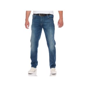 M.O.D Herren Straight Leg Jeans Hose Ricardo Regular Fit AU20-1002 Caledon Blue Jogg W36/L32
