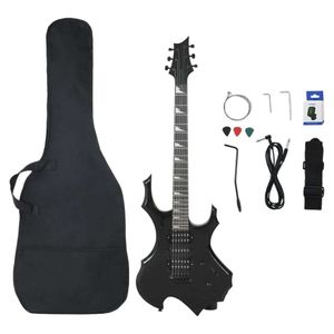 vidaXL E-Gitarre für Anfänger mit Tasche Schwarz 4/4 39"