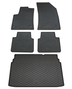 Rigum Gummi Fußmatten + Kofferraumwanne im Set für Opel Crossland X