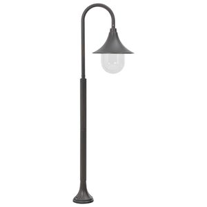 vidaXL Garten-Pollerleuchte E27 120 cm Aluminium Bronzefarben