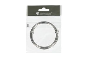 Aludrahtring silber