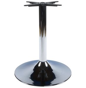 Kokoon® Tischfuß (ohne Tischplatte) 75cm 60x60x75 cm,Metall, CHROM,29 kg