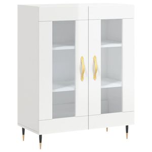 vidaXL Sideboard Hochglanz-Weiß 69,5x34x90 cm Holzwerkstoff
