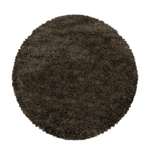 200x200 (priemer) kruh Kusový koberec Fluffy Shaggy 3500 brown kruh