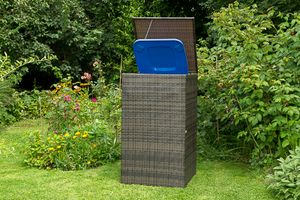 Merxx Mülltonnenabdeckung, 64 x 64 x 109 cm, braun