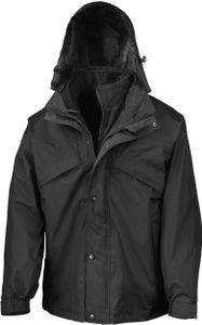 Result R68X | 3-in-1 Zip & Clip Jacket - Farbe: Black - Größe: 4XL