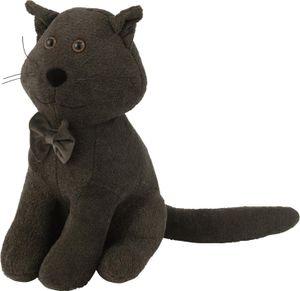 Manahee Design | Türkeil Katze aus Textil | Dunkelgrau | 27 x 36 x 16 cm