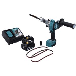 Makita DBS 180 RT Akku Bandfeile 18 V 9 x 533 mm Brushless + 2x Akku 5,0 Ah + Ladegerät