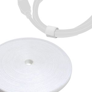 Label-The-Cable Tube, LTC PRO 5120, flexibler, selbstschließender Kabelschlauch, zuschneidbar, 25m, weiß