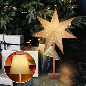 Salcar Papierstern 3D Adventsstern LED Stern Beleuchtet Papierstern Weihnachtsdeko Weihnachtsbeleuchtung