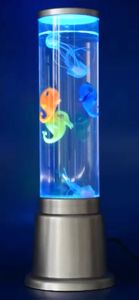 Wassersäulen LED Lampe Höhe 360 mm 3 x Seepferdchen mit Netzteil -#3476