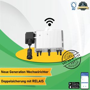 800W Deye (SUN-M80G4-EU-Q0) Neu Generation Upgradefähiger WIFI Wechselrichter mit Relais