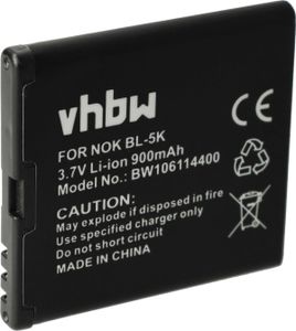 vhbw Akku kompatibel mit Bea-fon SL590, SL470, SL580, SL480, SL670, SL570, SL670_EU001W, SL670A Handy Smartphone Telefon (900 mAh, 3,7 V, Li-Ion)