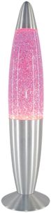 Rabalux Glitter Lavalampe 1x E14 rosa, silber