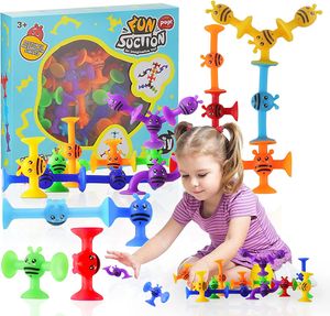 Saugnapf Spielzeug Badewannenspielzeug 57 Stück Montessori Spielzeug ab 3 4 5 Jahre Sensorik Spielzeug