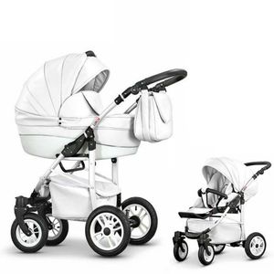 Kinderwagen-Set Craft Eco 2 in 1 in Weiß - 13 Teile - in 16 Farben erhältlich
